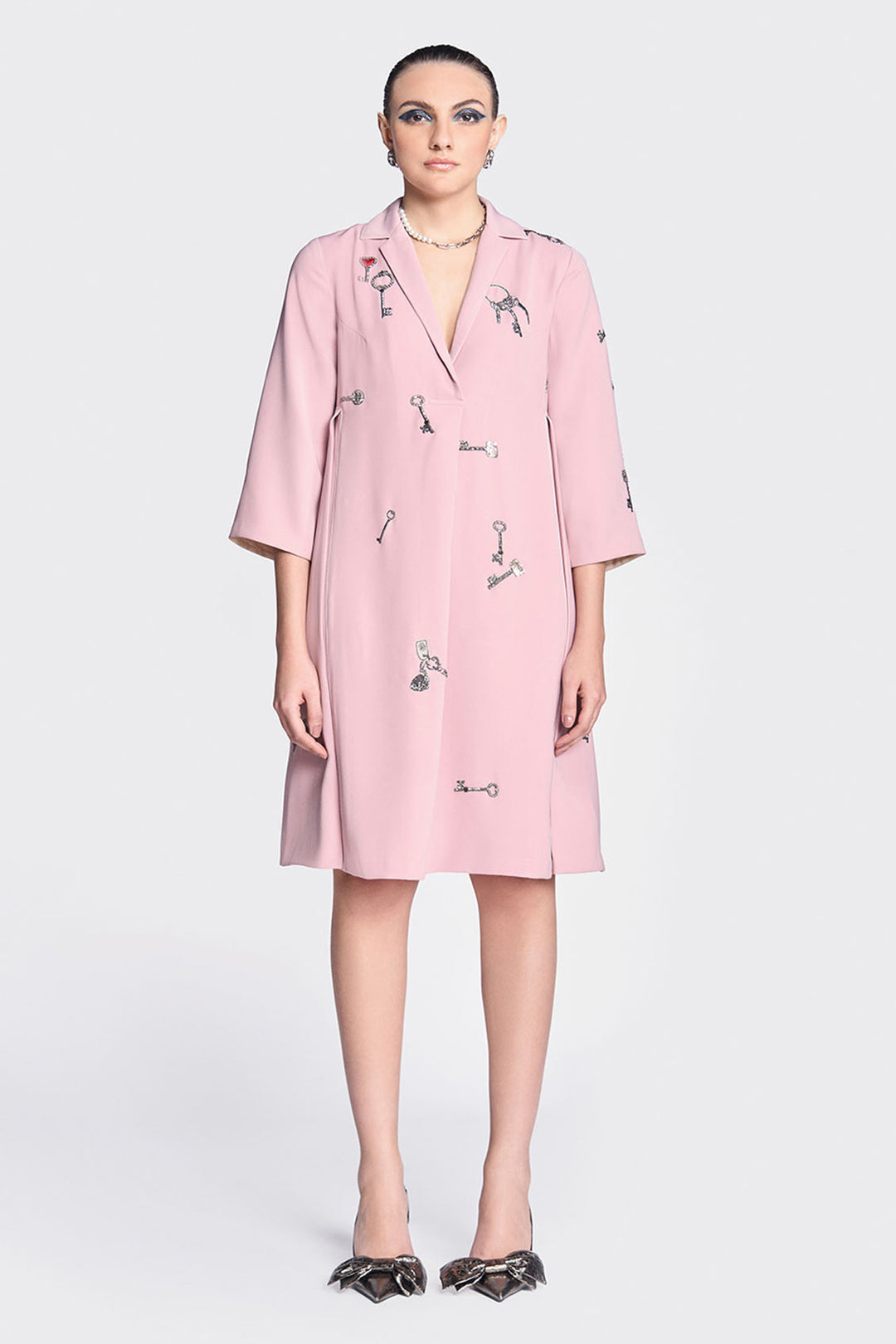 Precious Keys Panelled Waist Dress
