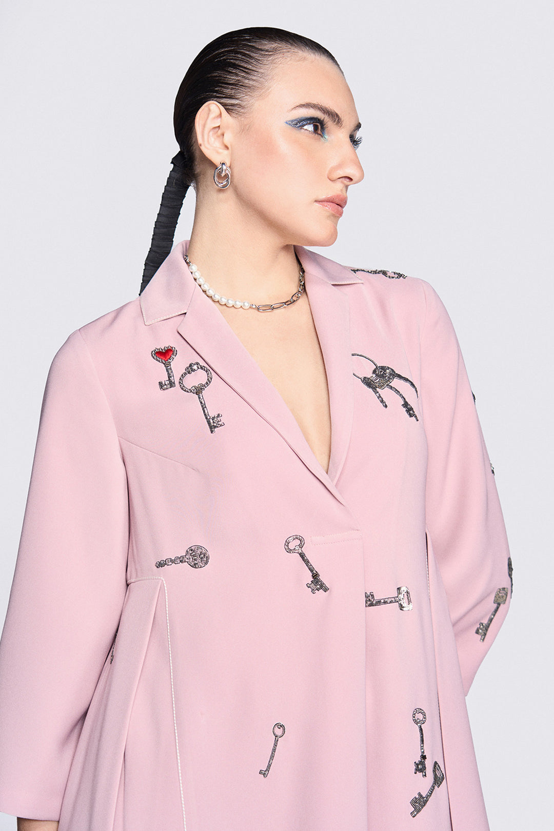 Precious Keys Panelled Waist Dress