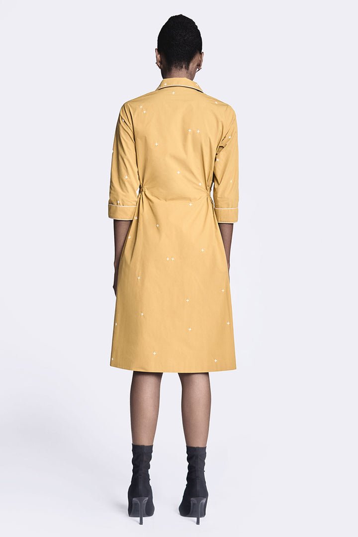 Butterfly Stamp Double Layer Short Dress