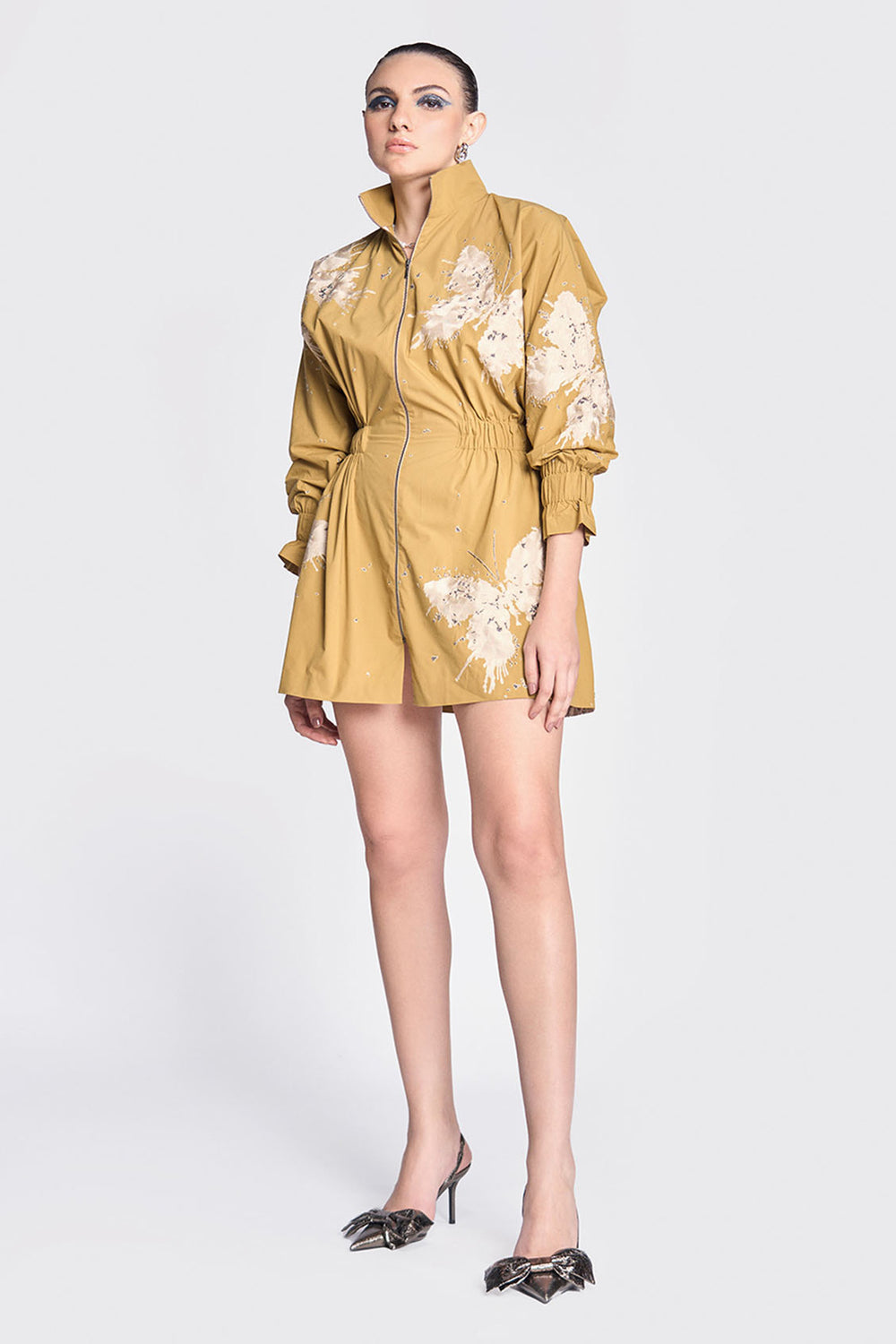 Butterfly Splashes Jacket Dress