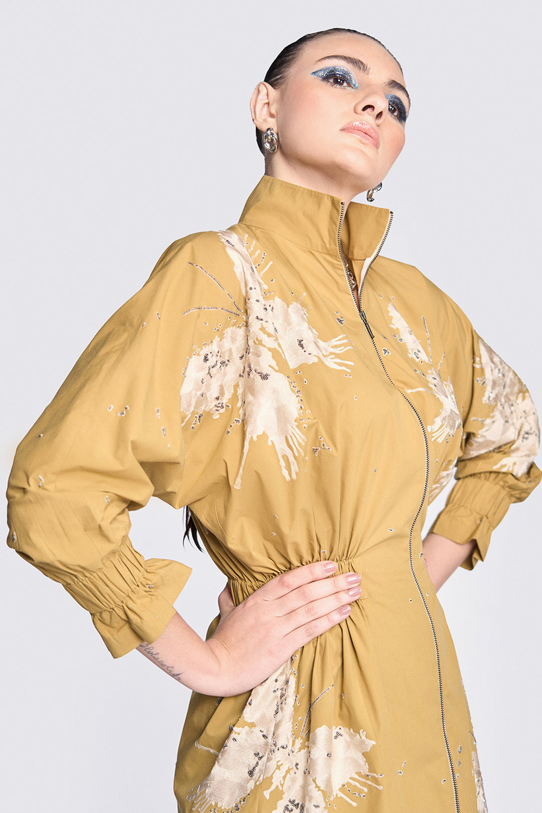 Butterfly Splashes Jacket Dress