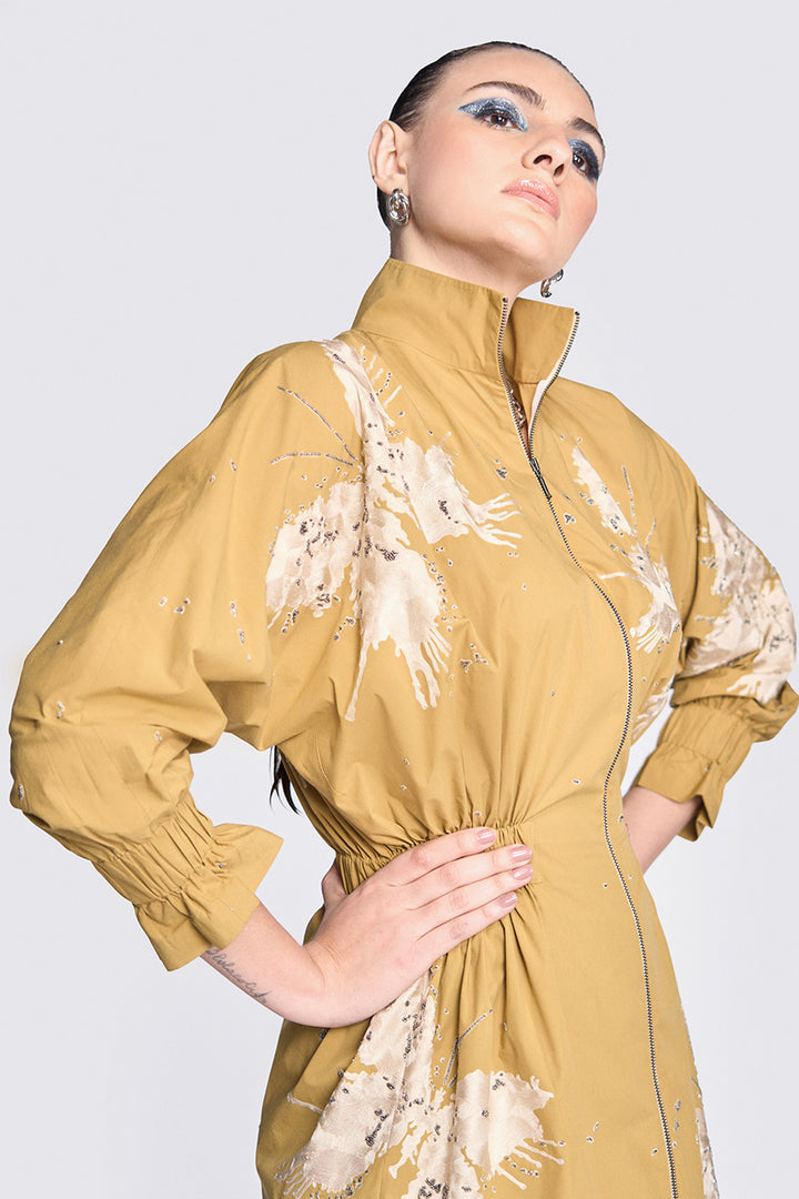 Butterfly Splashes Jacket Dress