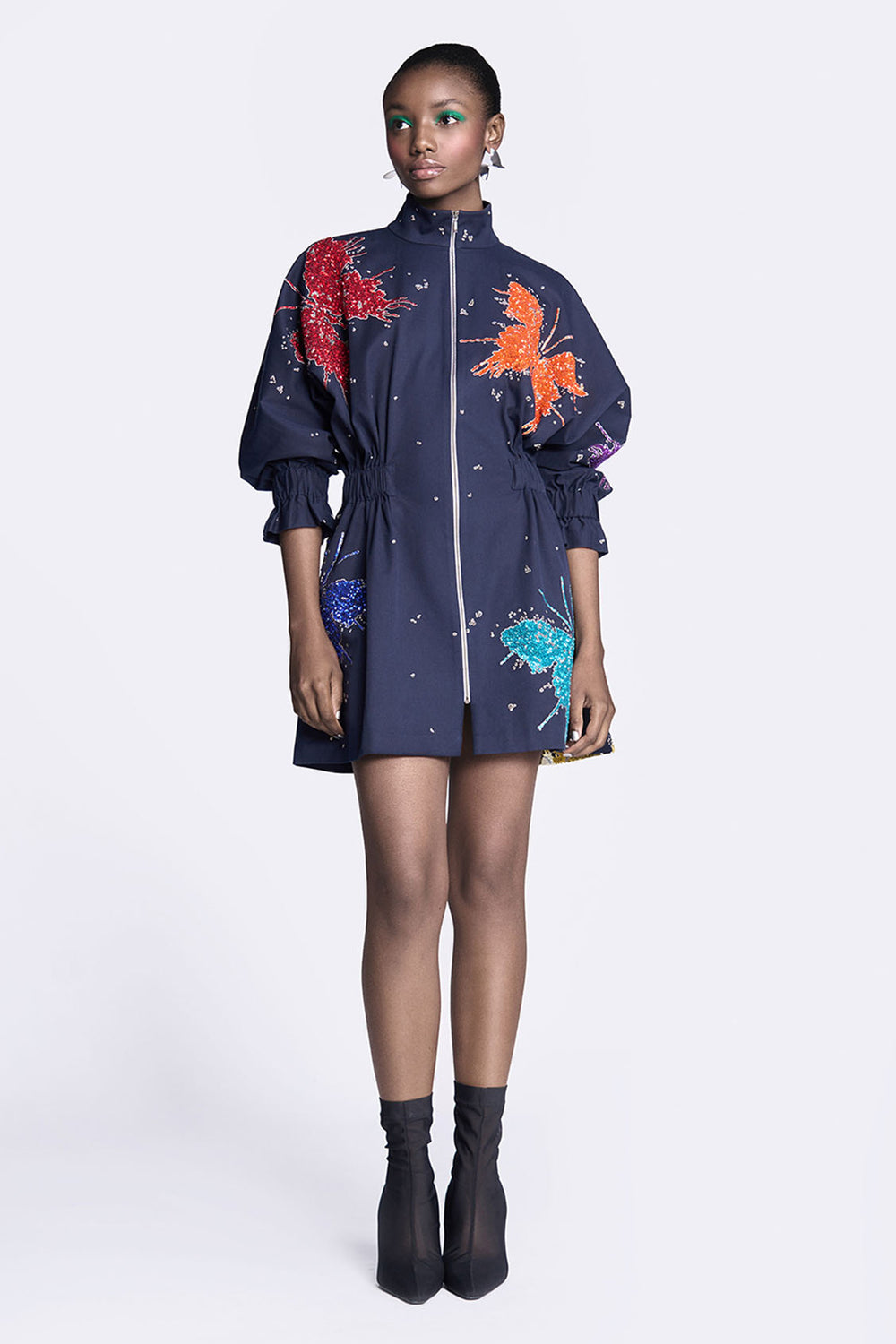Butterfly Splashes Jacket Dress