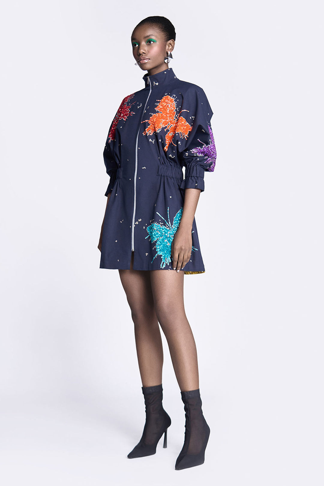 Butterfly Splashes Jacket Dress