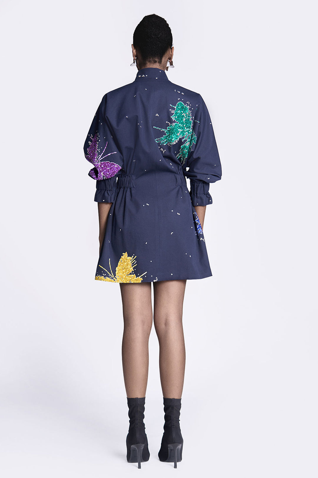 Butterfly Splashes Jacket Dress