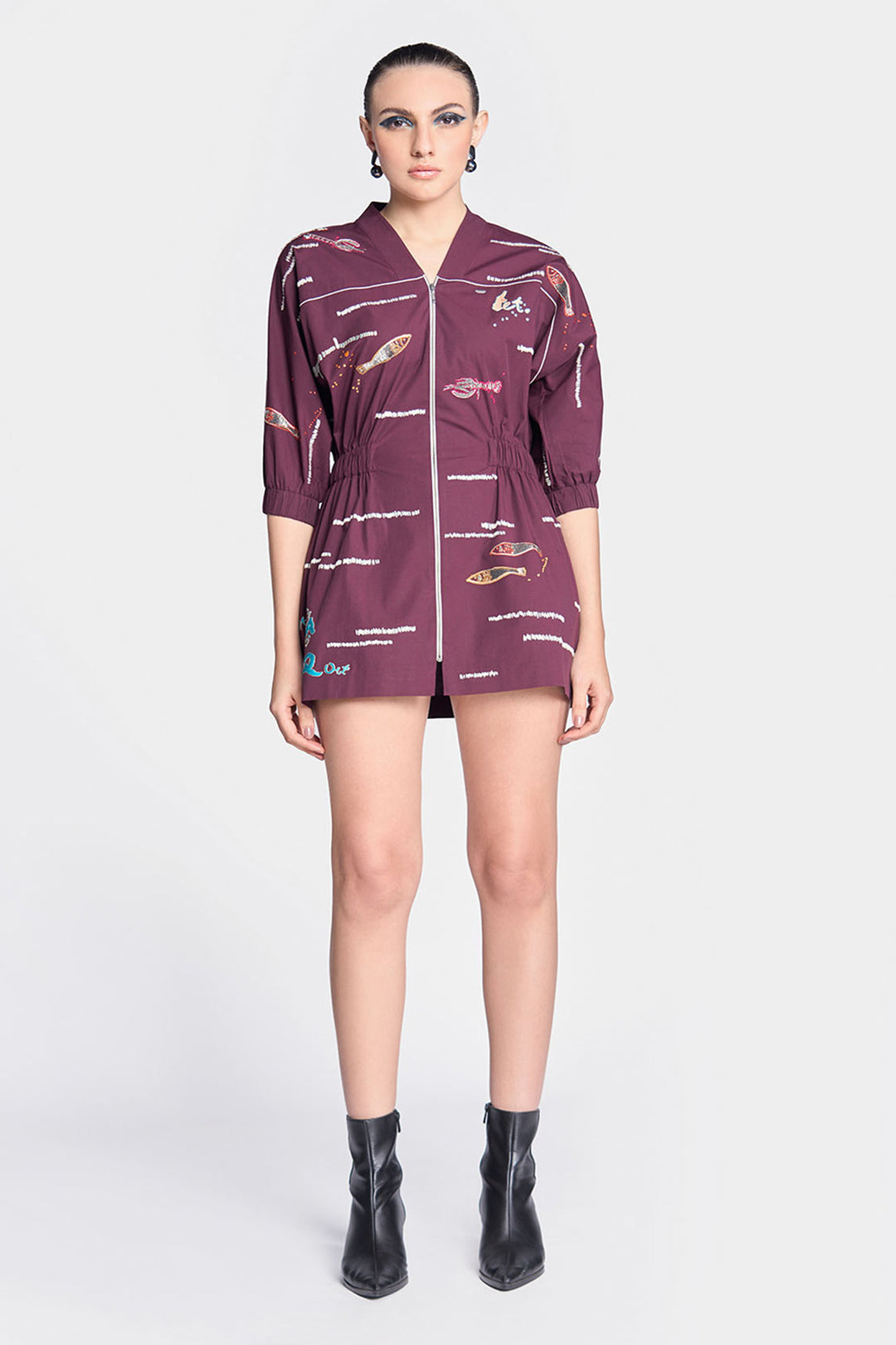 Fish and Prawn Jacket Dress