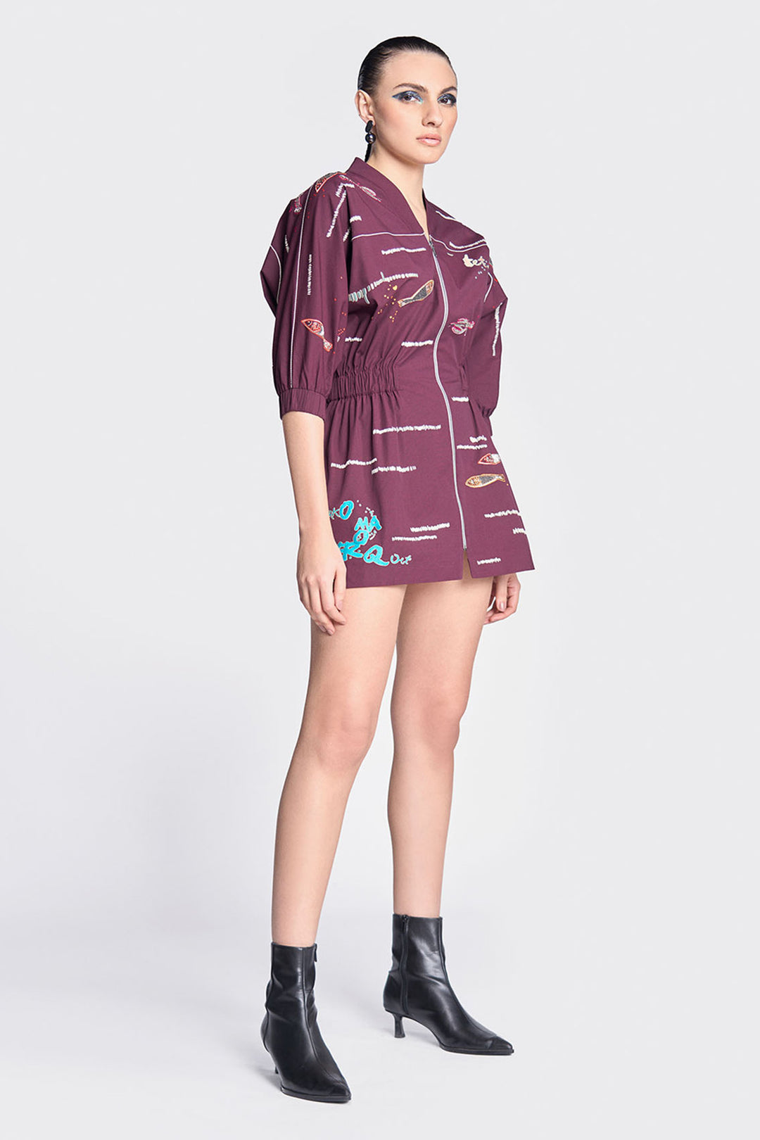 Fish and Prawn Jacket Dress
