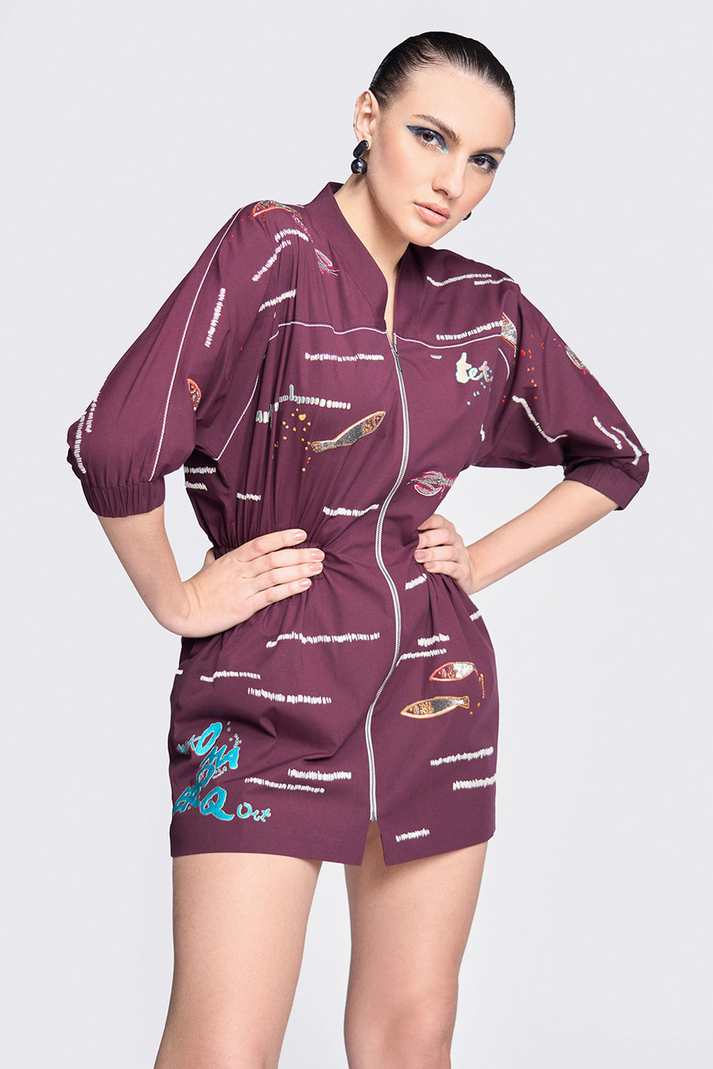 Fish and Prawn Jacket Dress