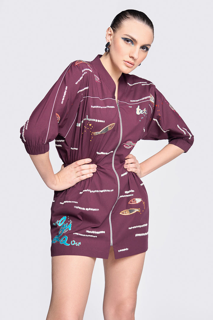 Fish and Prawn Jacket Dress