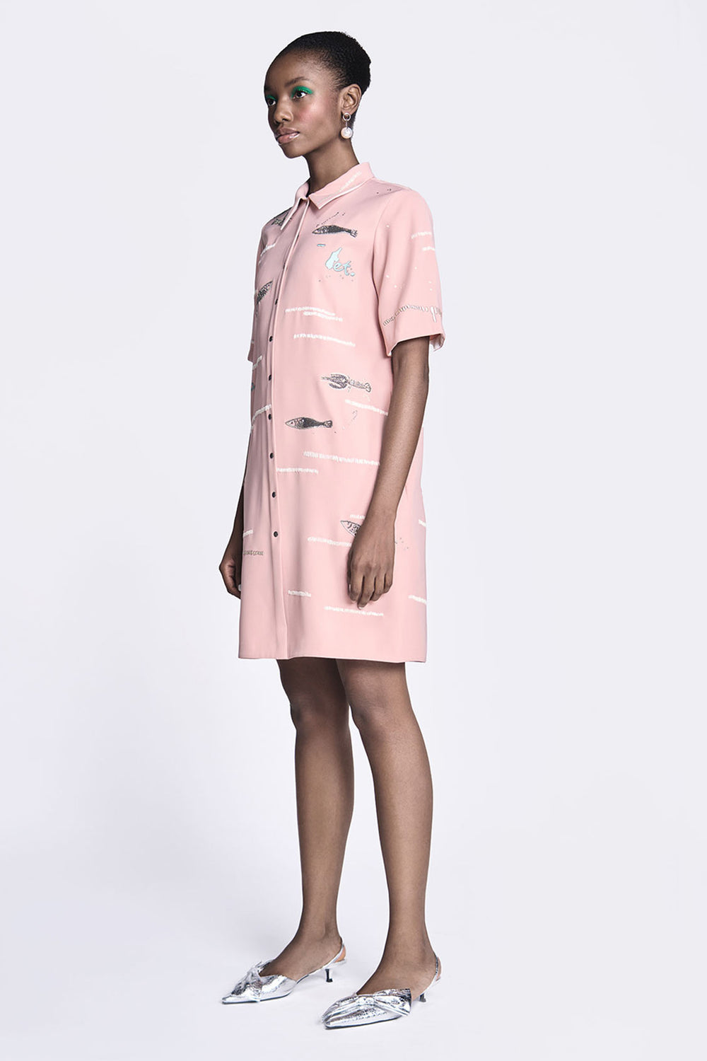 Fish and Prawn Shift Dress