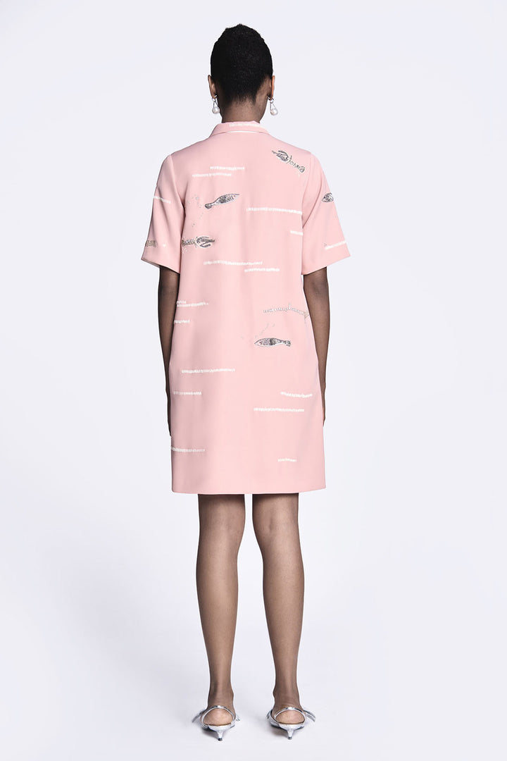 Fish and Prawn Shift Dress