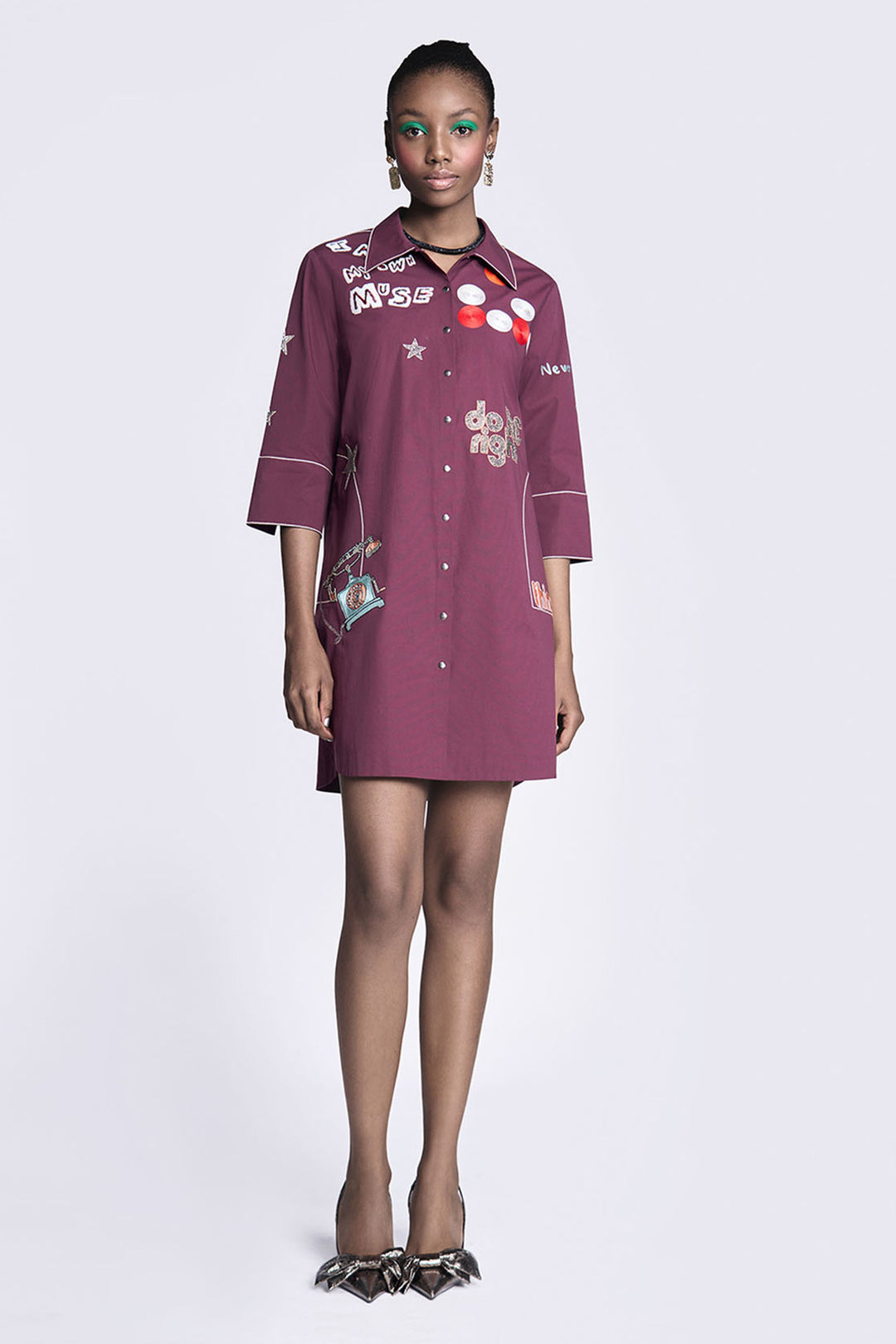 Telephone and Circles Back Gather Dress