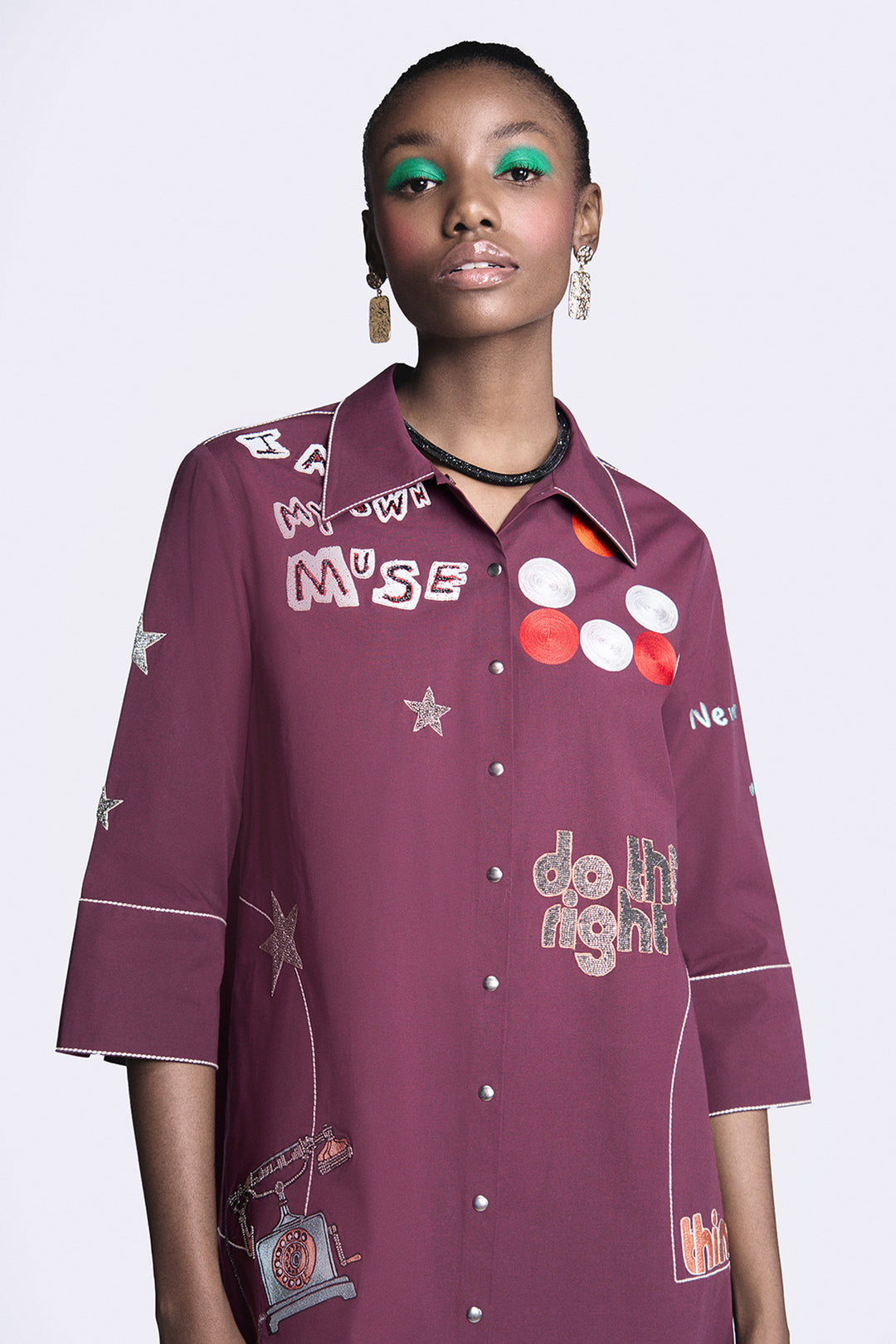 Telephone and Circles Back Gather Dress