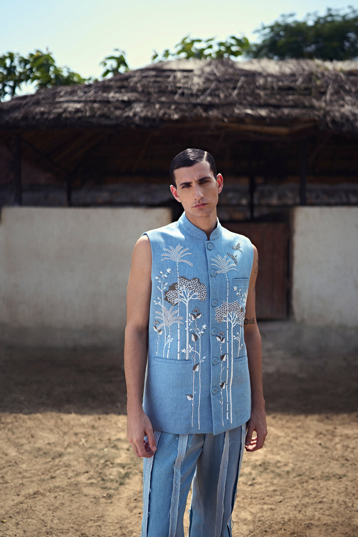 TROPICAL FOREST NEHRU JACKET