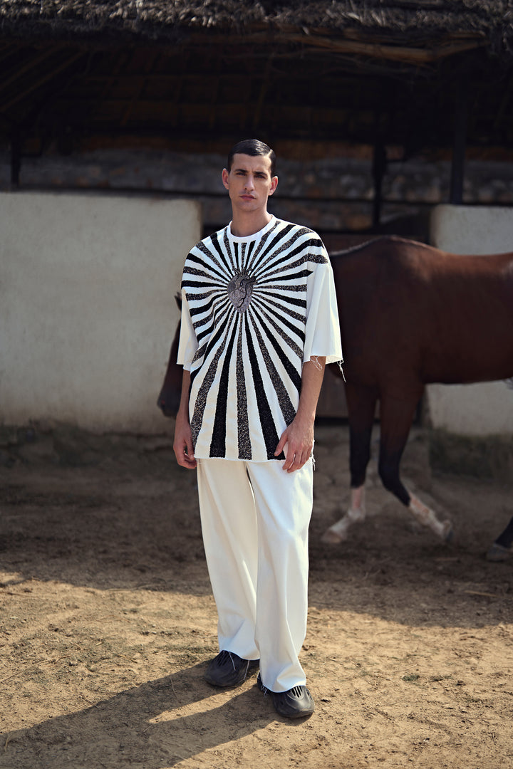 BAGGY PANTS OF (HEART RAYS OVERSIZED T-SHIRT)