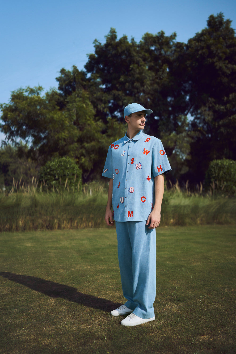 ALPHABET HALF SLEEVES SHIRT