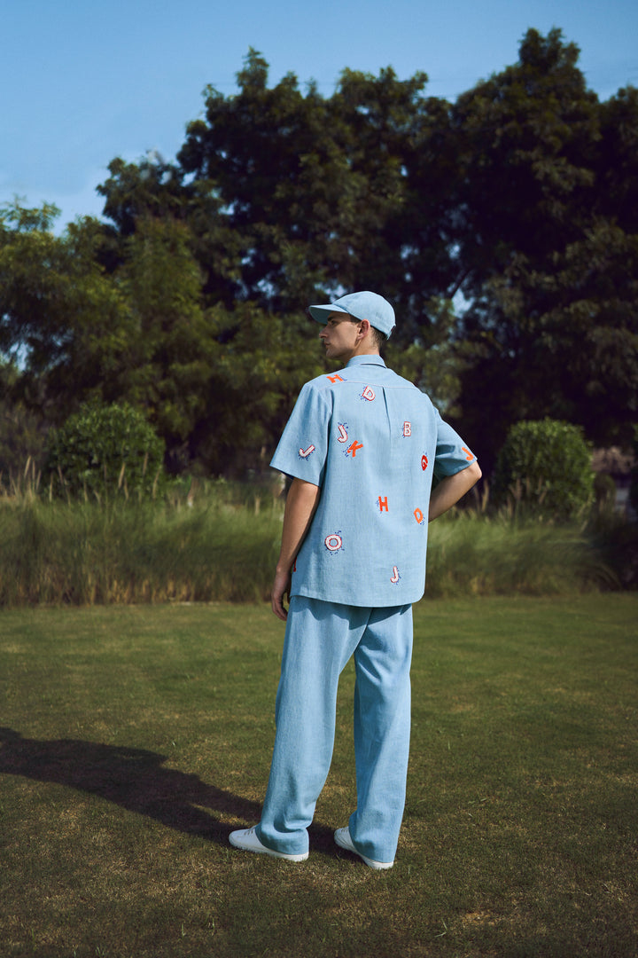ALPHABET HALF SLEEVES SHIRT