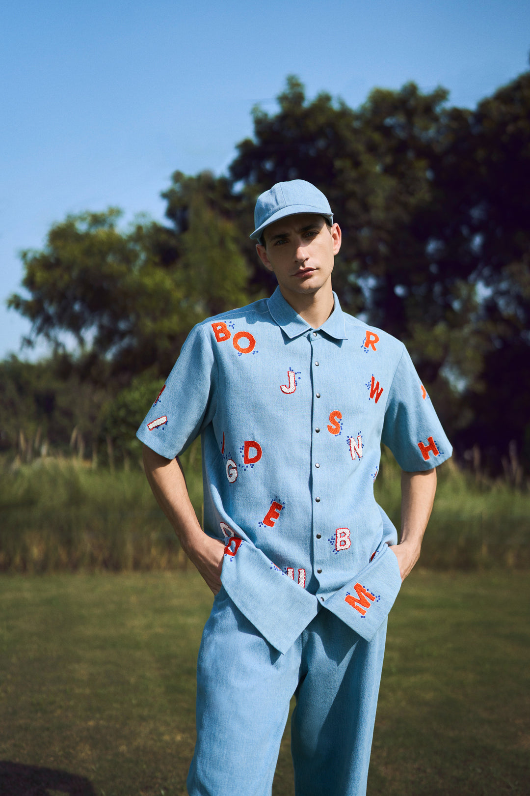 ALPHABET HALF SLEEVES SHIRT