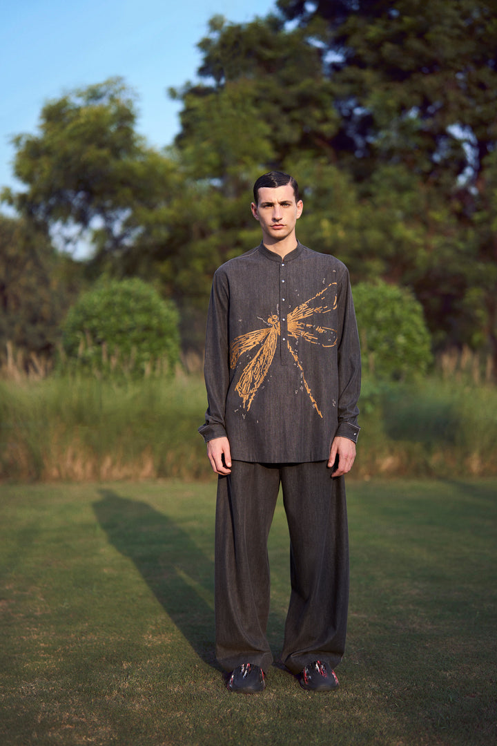 DRAGONFLY TUNIC SHIRT WITH BAGGY PANTS