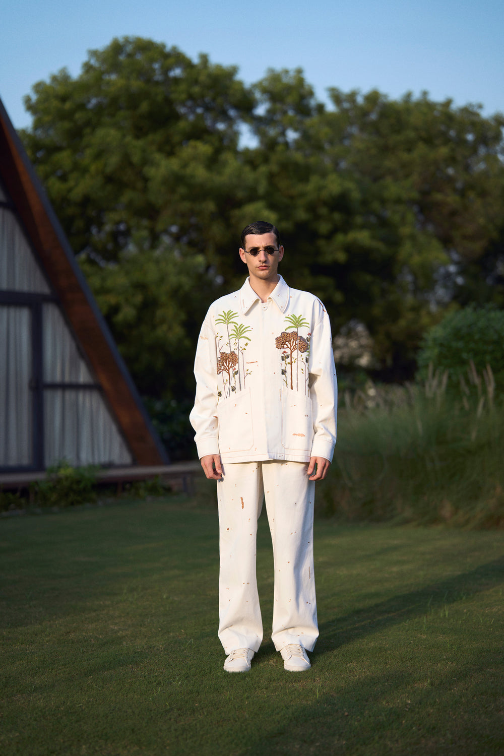 PANTS OF (TROPICAL FOREST OVERSIZED JACKET )