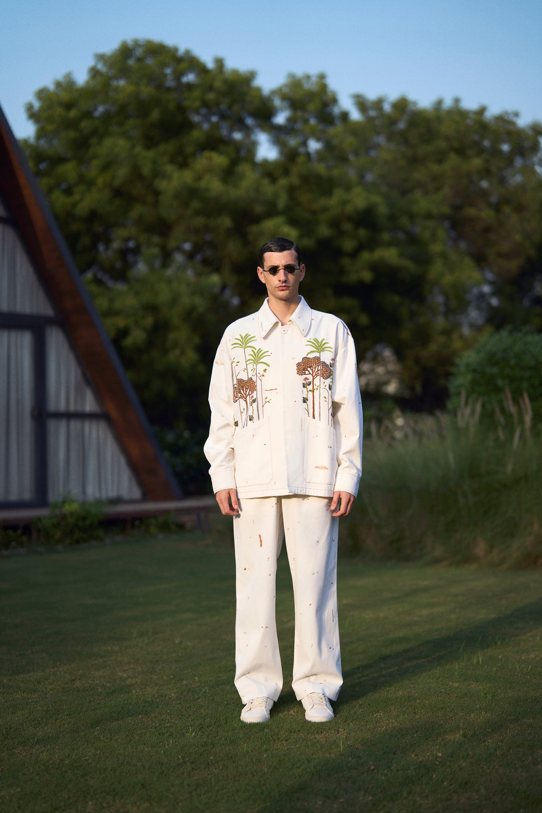 PANTS OF (TROPICAL FOREST OVERSIZED JACKET )