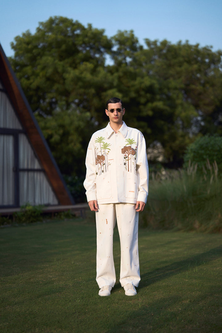 PANTS OF (TROPICAL FOREST OVERSIZED JACKET )