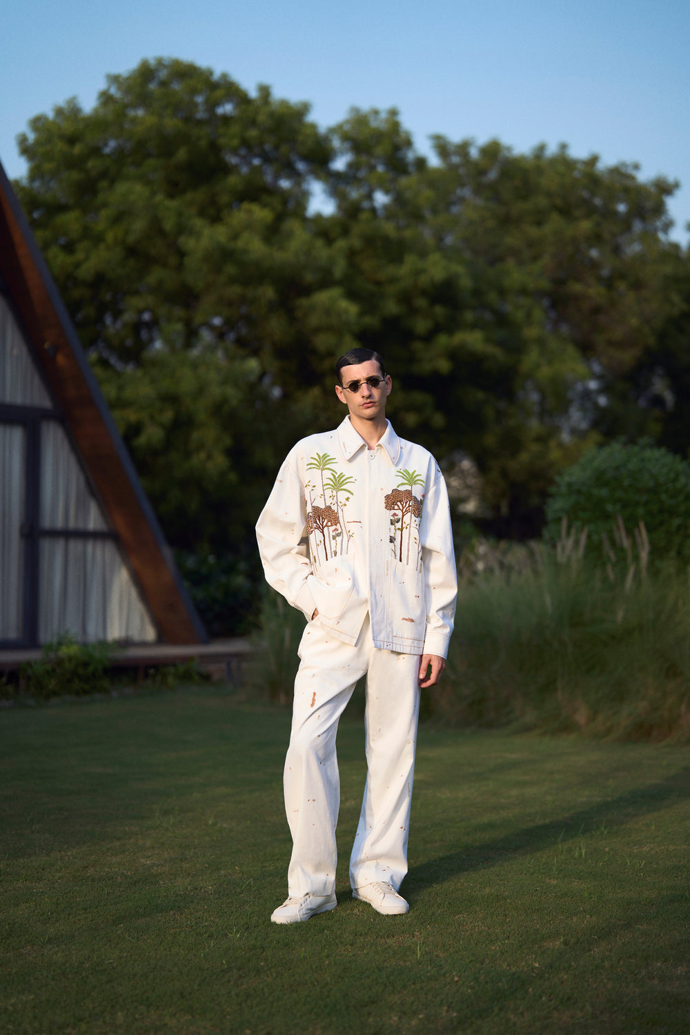 PANTS OF (TROPICAL FOREST OVERSIZED JACKET )