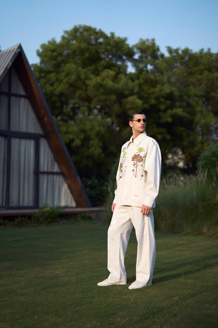 PANTS OF (TROPICAL FOREST OVERSIZED JACKET )