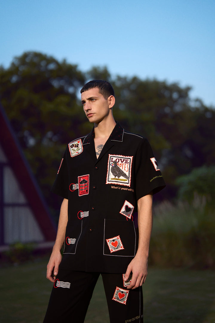 STAMPS HALF SLEEVES SHIRT