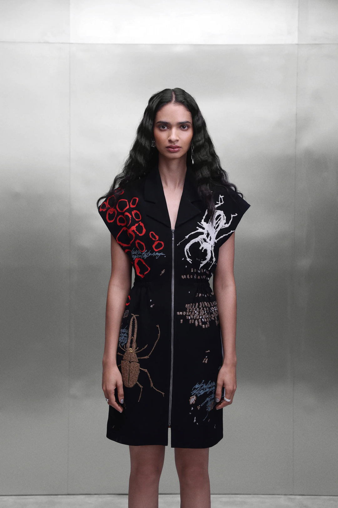 BUG THEORY ROBE DRESS XS / Black