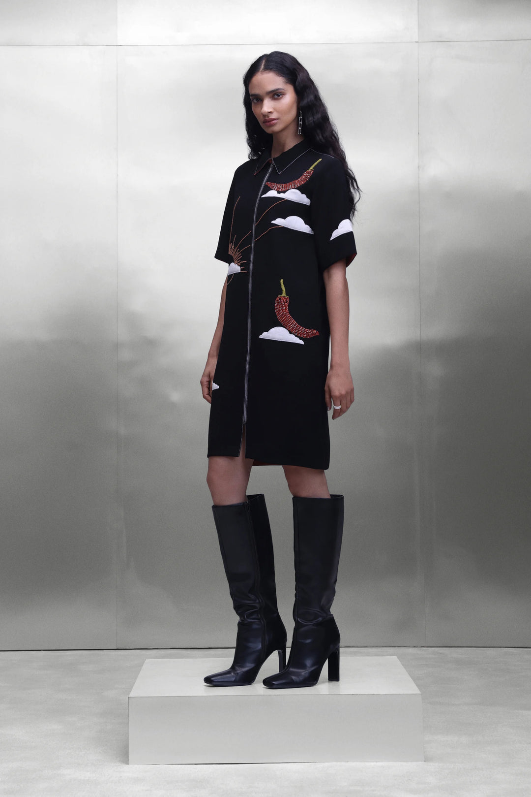 SUN AND SPICE SHIFT DRESS