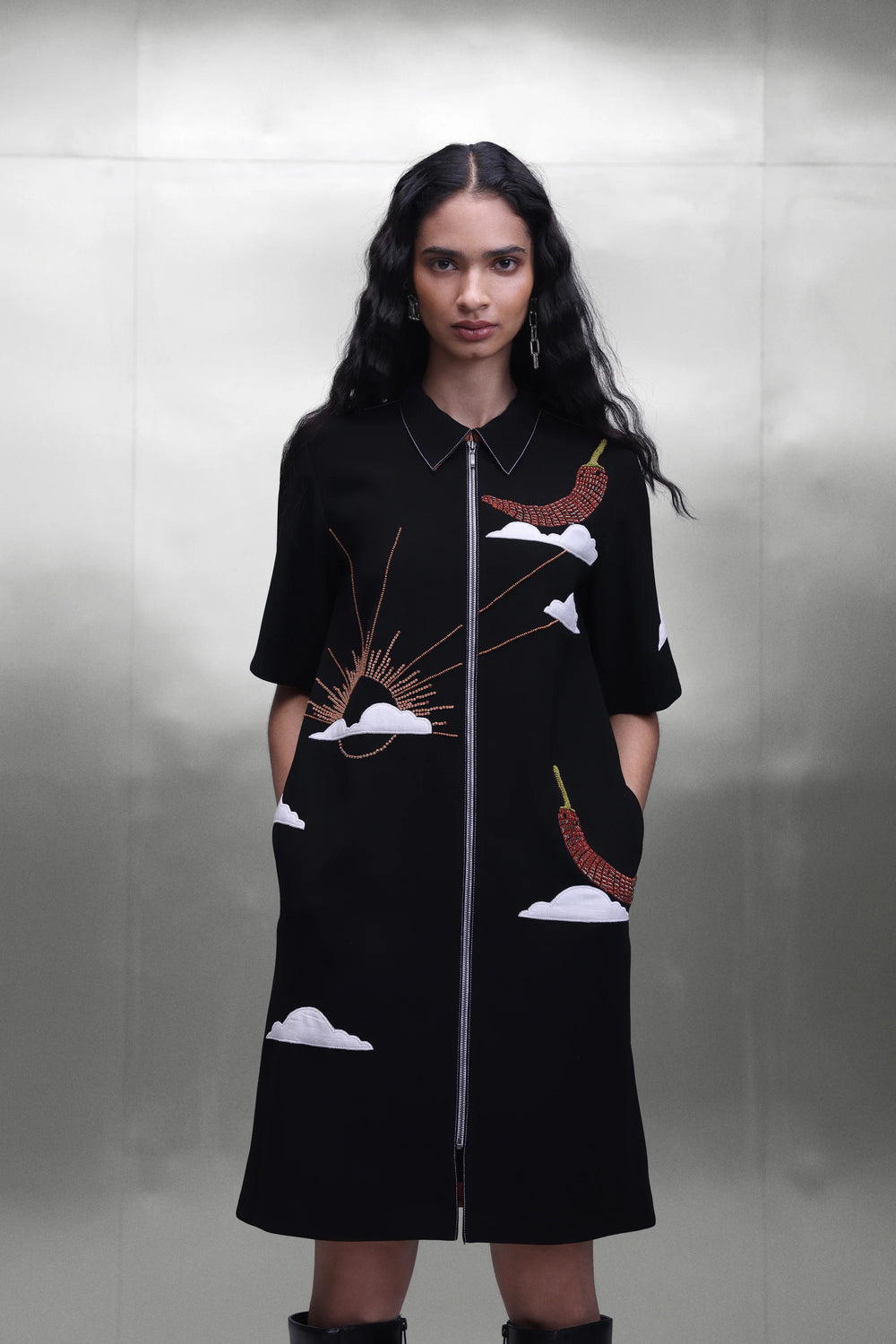 SUN AND SPICE SHIFT DRESS