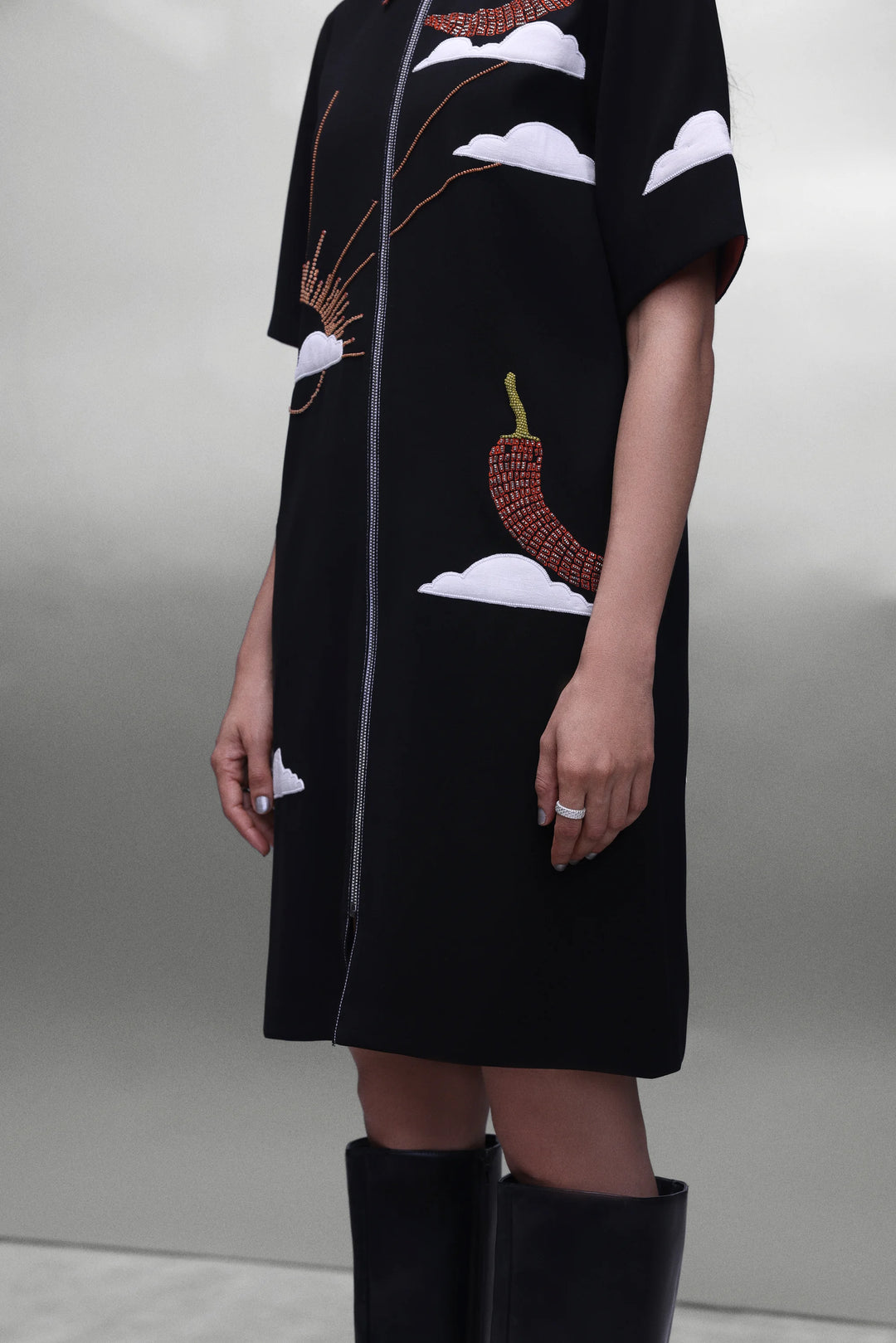 SUN AND SPICE SHIFT DRESS