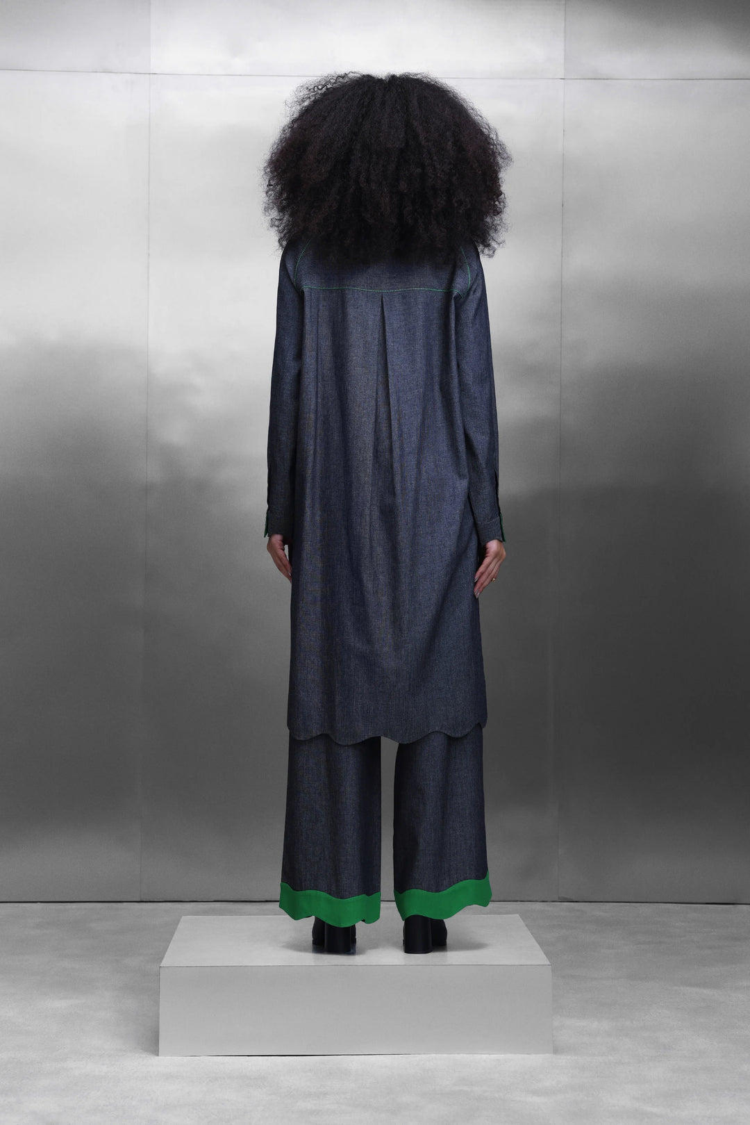 FLARED PANTS OF ( KIDOODLE RAGLYAN SLEEVE LONG SHIRT DRESS )
