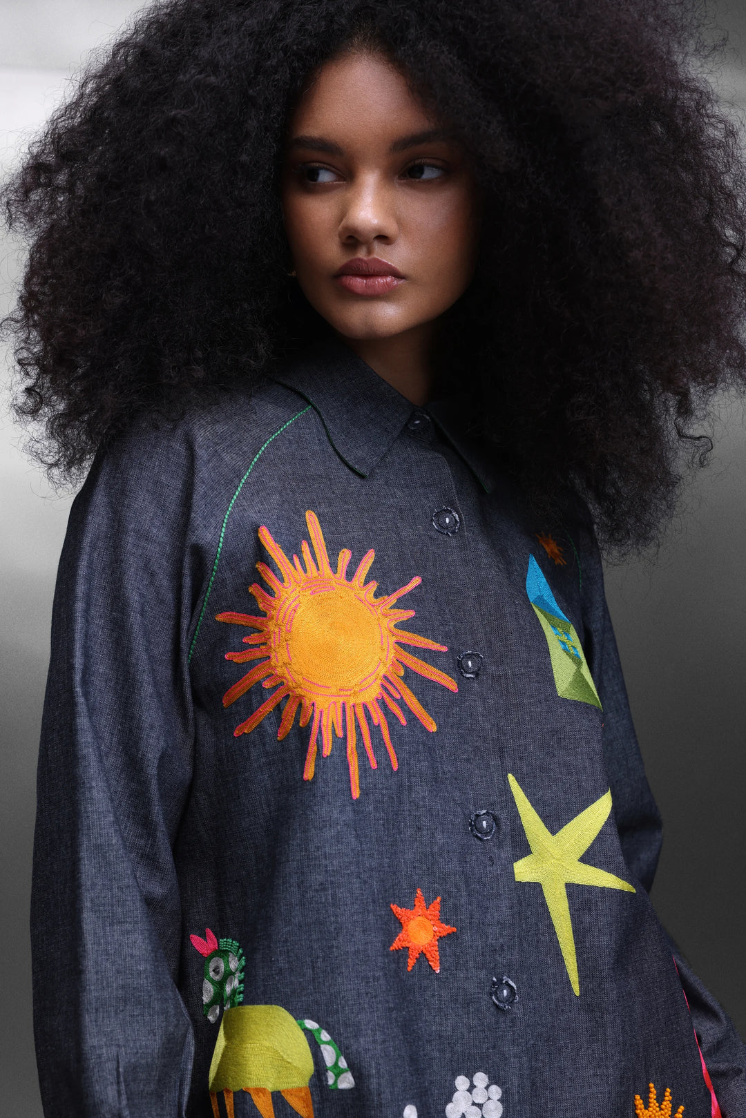 KIDOODLE RAGLYAN SLEEVE LONG SHIRT DRESS