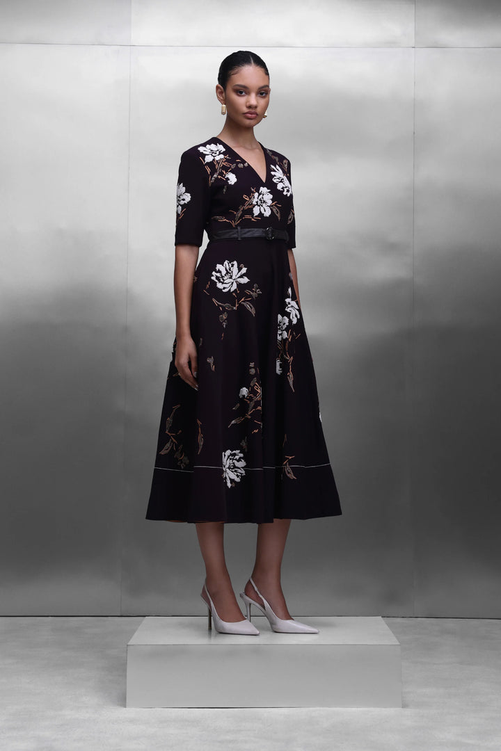 PEONIES CIRCULAR DRESS