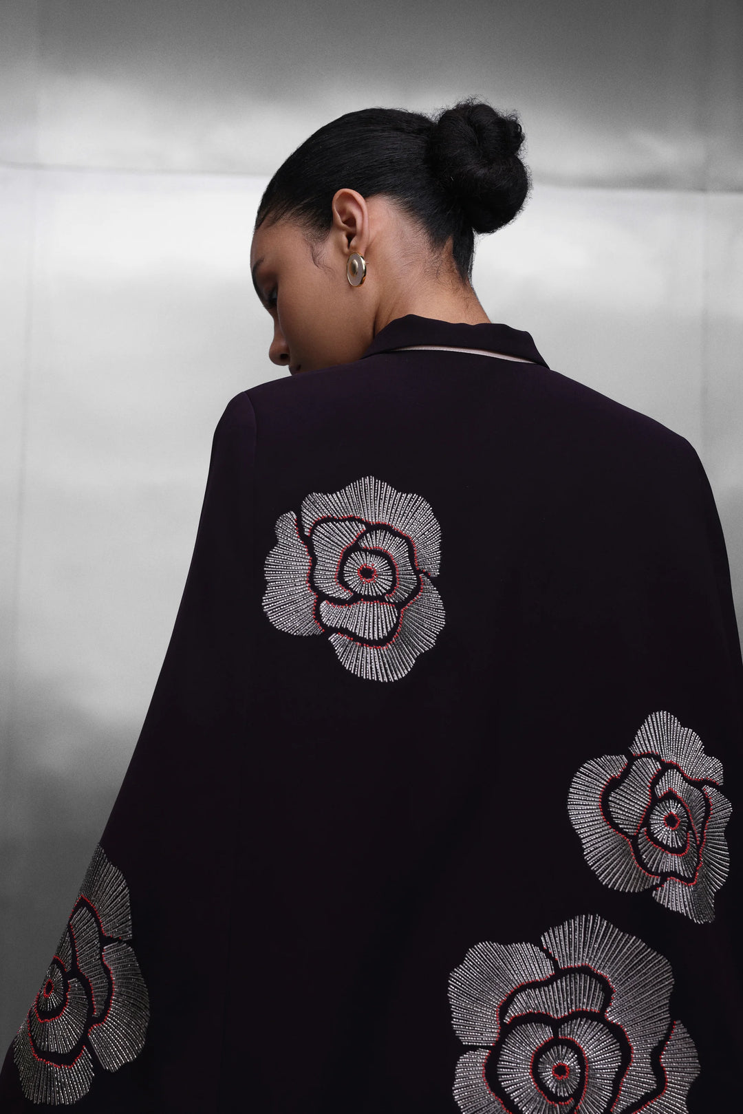 BELL BOTTOM PANTS OF ( GEOMETRIC ROSES CAPE )