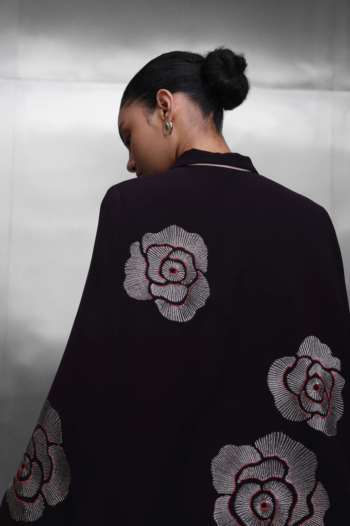 BELL BOTTOM PANTS OF ( GEOMETRIC ROSES CAPE )