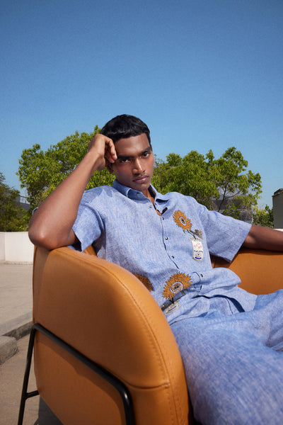 POP CAN WITH FLOWERS HALF SLEEVE SHIRT