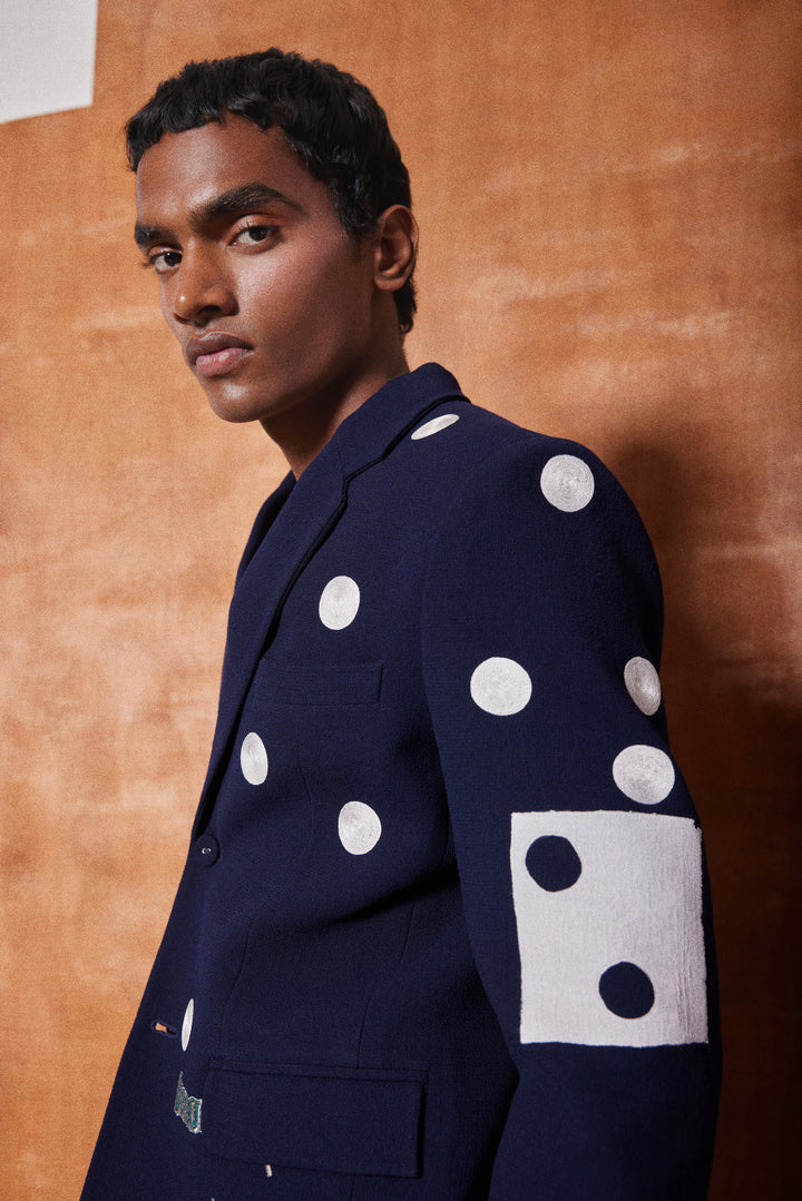 HEART, TELEPHONE AND TEXT BLAZER