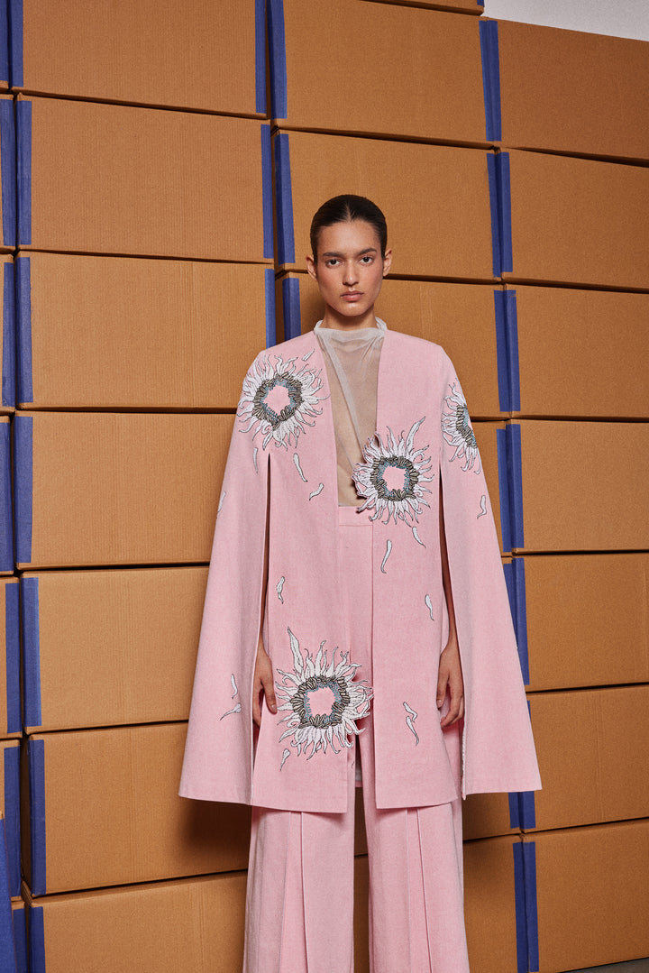 MULTI PETALS LONG CAPE
