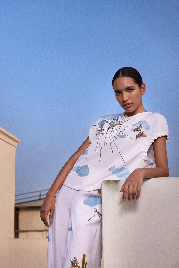 CACTUS ELASTICATED TOP