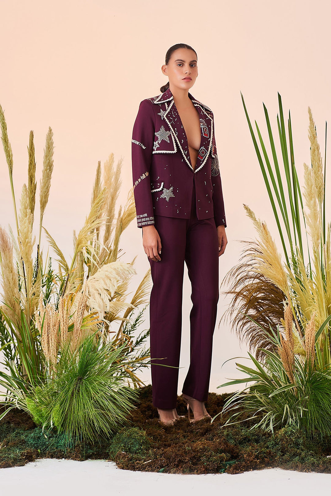 Aastha Shah in Post Card Trench Blazer And Pant