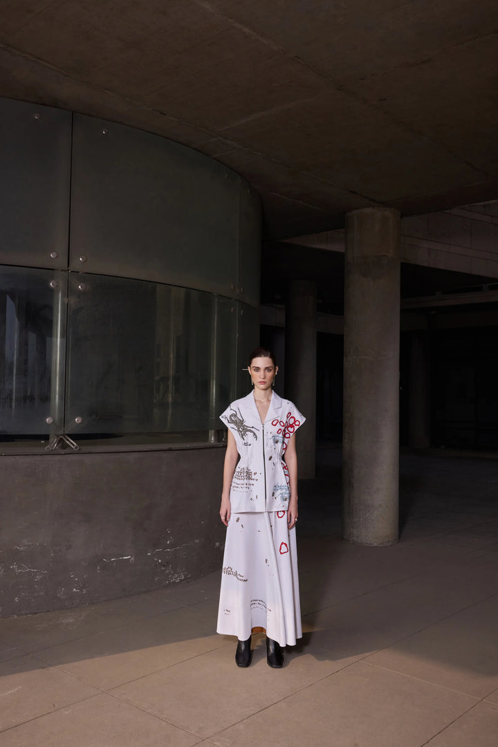 BUG THEORY ROBE JACKET WITH CIRCULAR SKIRT