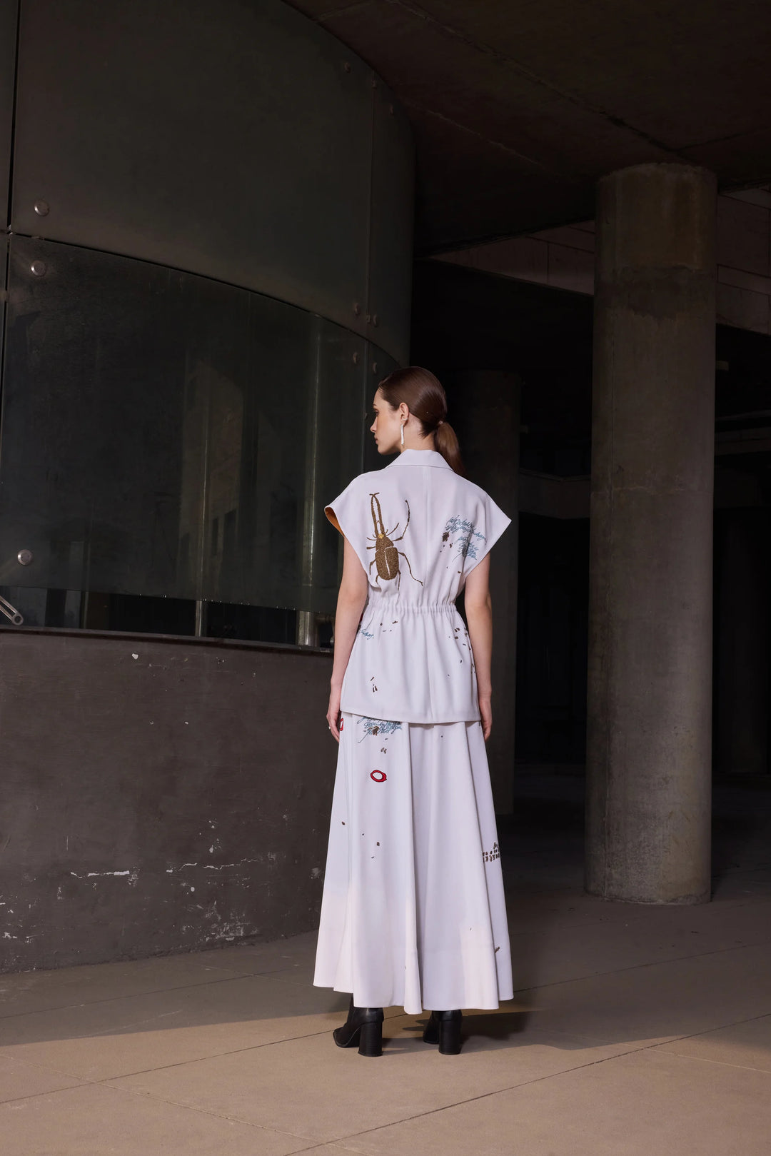 BUG THEORY ROBE JACKET WITH CIRCULAR SKIRT