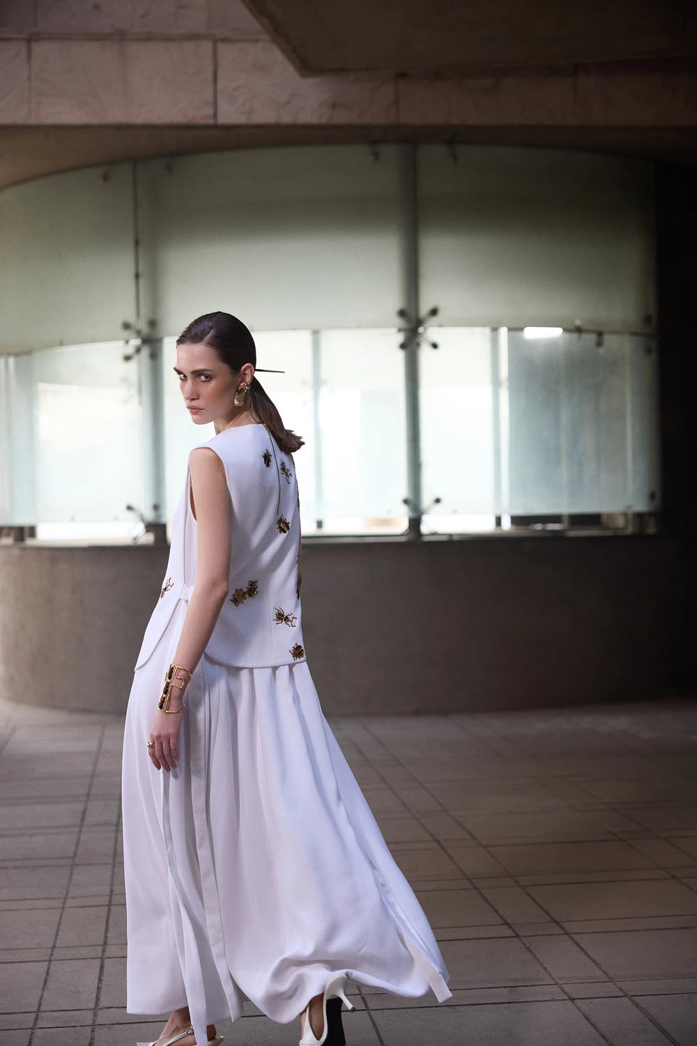 INSECT OVERLAY WITH DRESS