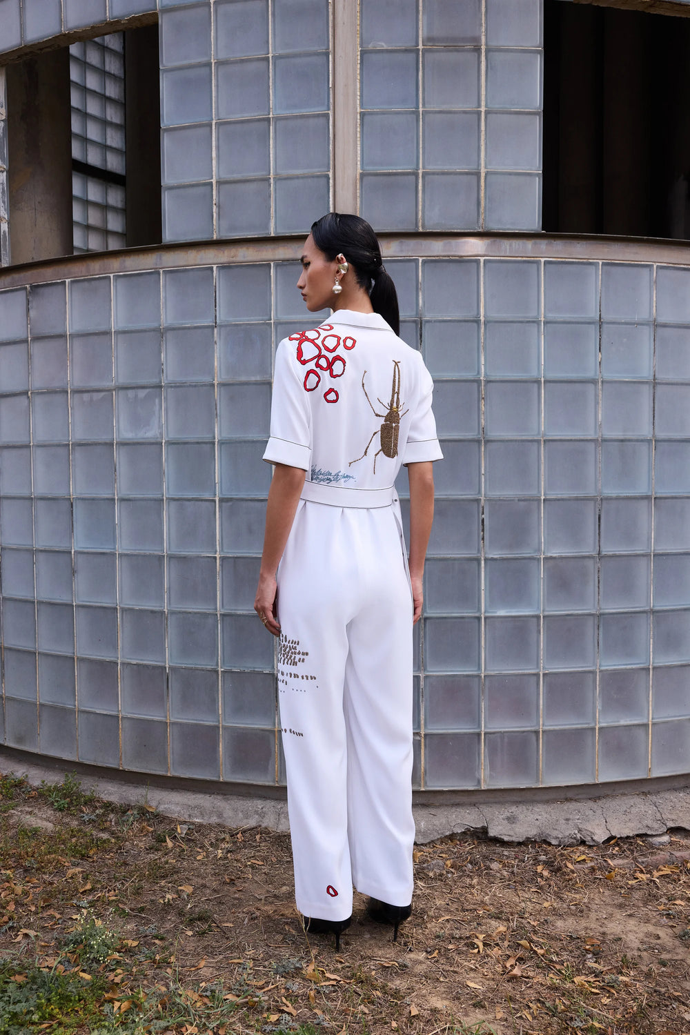 BUG THEORY JUMPSUIT WITH BUCKLE BELT