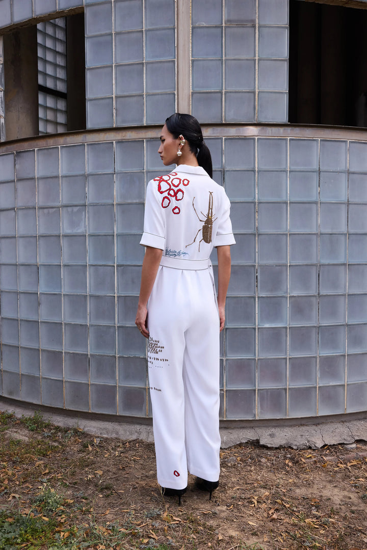 BUG THEORY JUMPSUIT WITH BUCKLE BELT