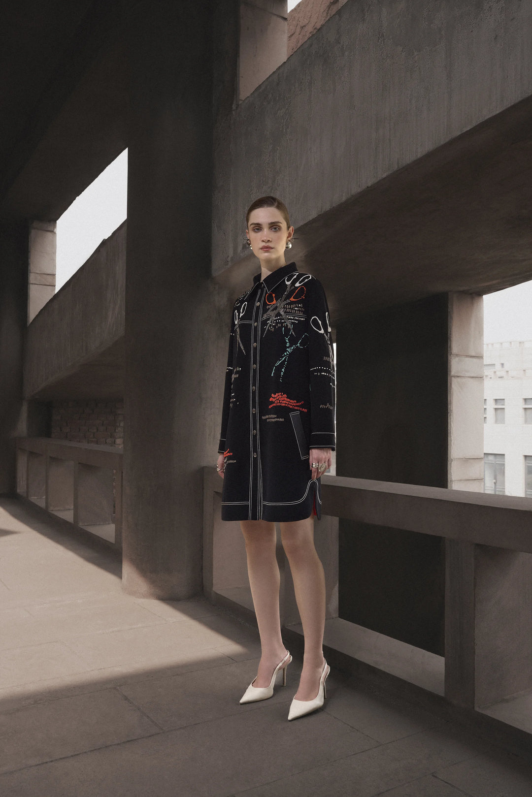 SCISSORS SHACKET DRESS