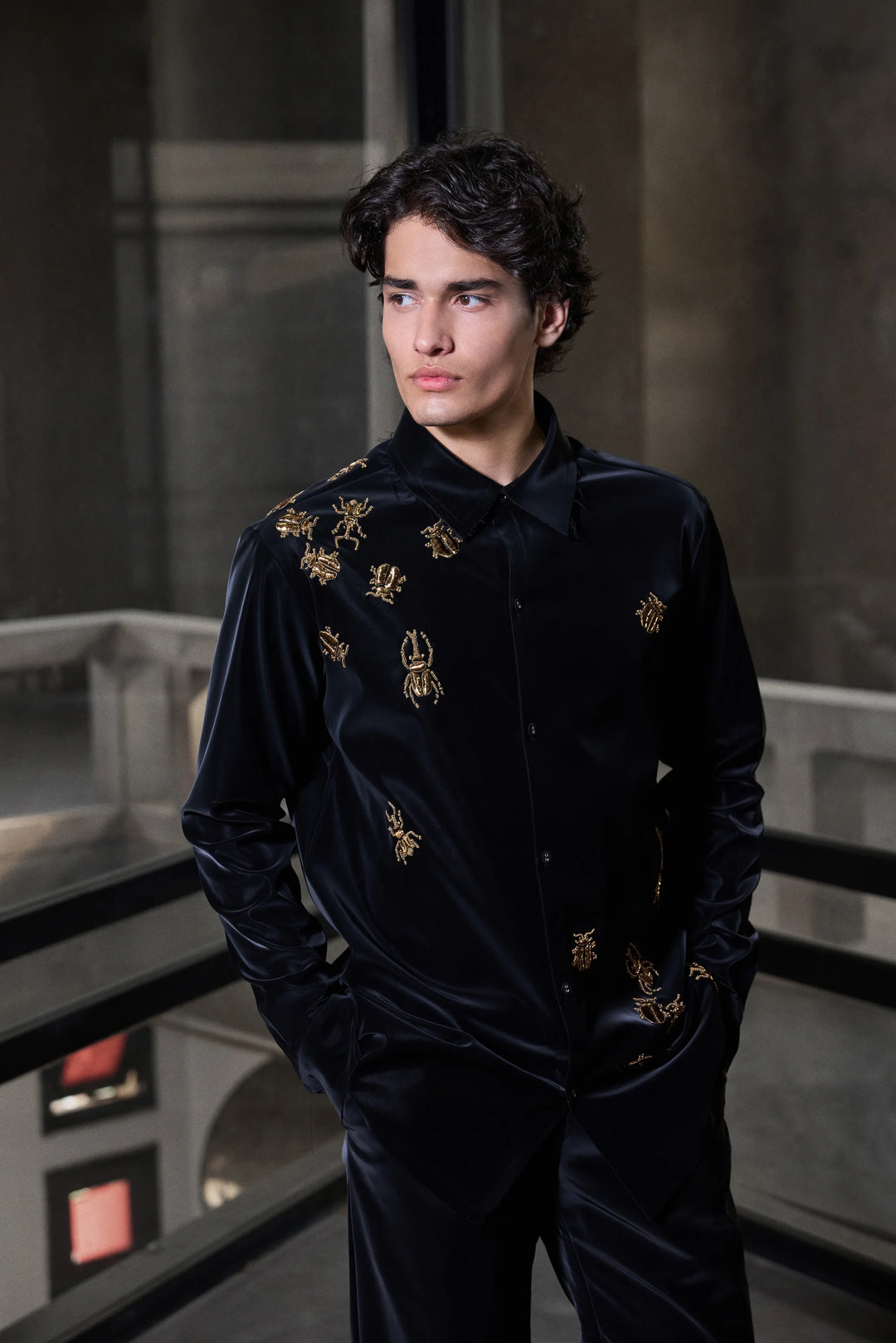 INSECT FULL SLEEVE SHIRT WITH STRAIGHT PANTS
